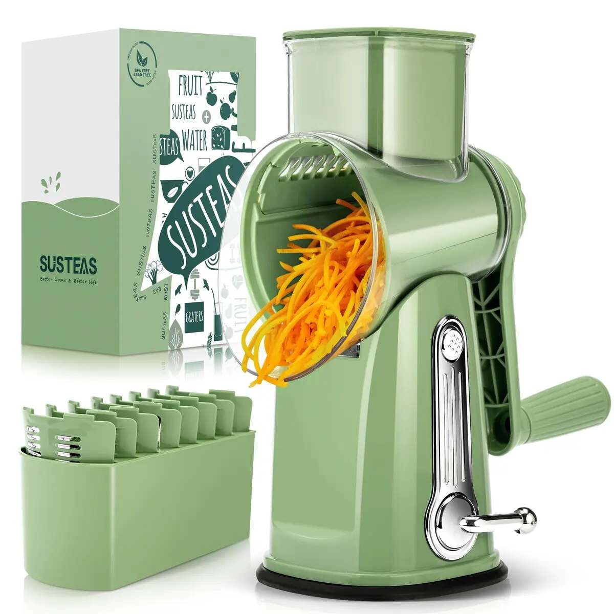 5-Blade Hand Crank Cheese Grater