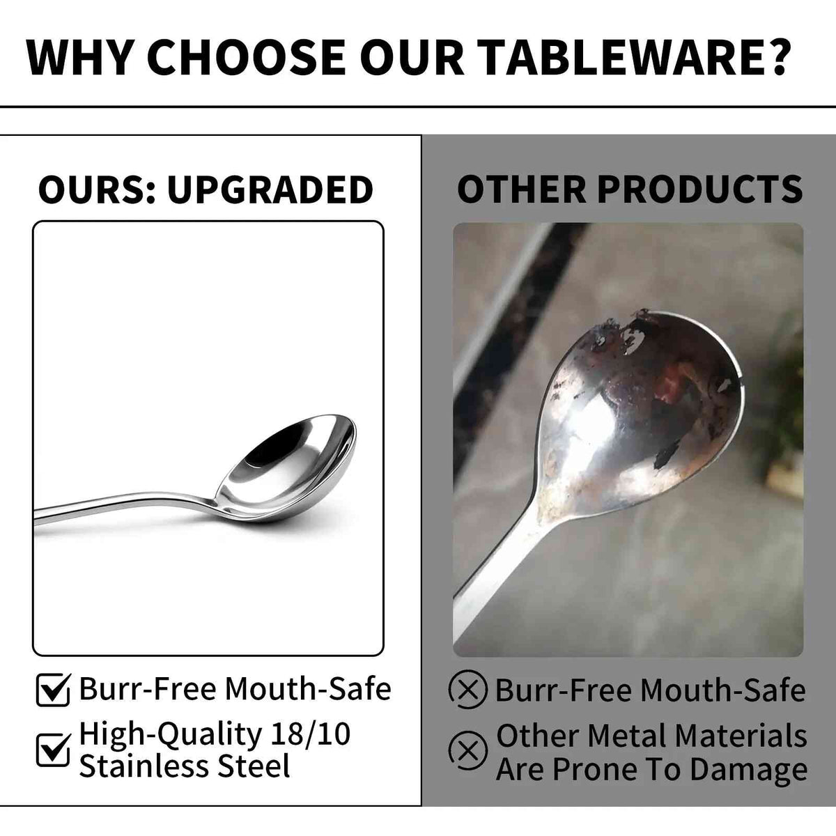 Stainless Steel Soup Spoon Set