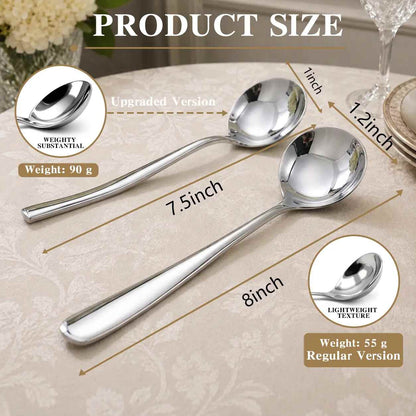 Stainless Steel Soup Spoon Set
