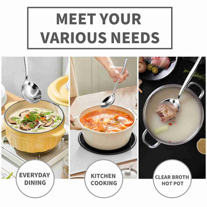 Stainless Steel Soup Spoon Set