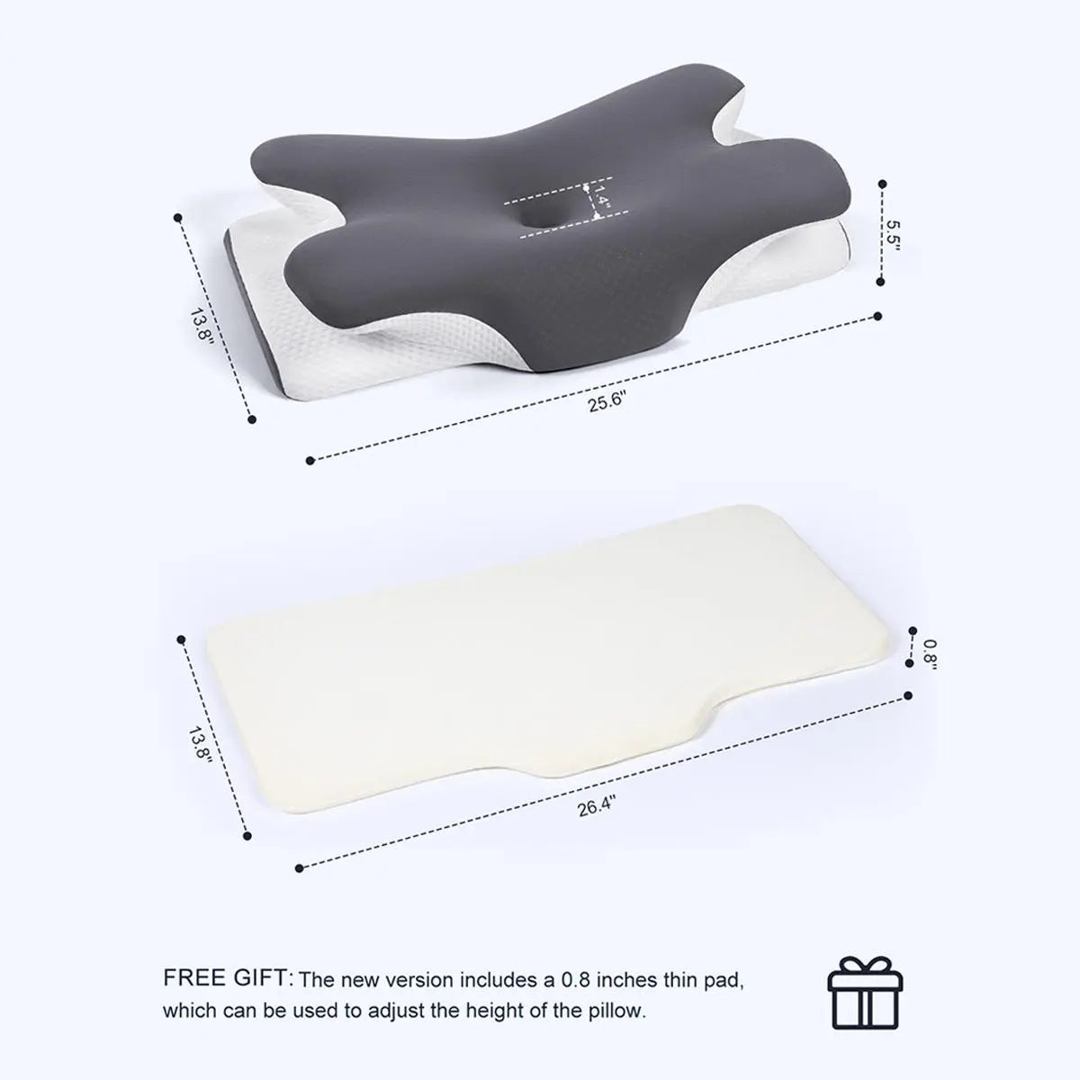 Adjustable Memory Foam Neck Support Pillow