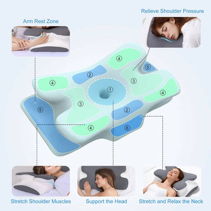Adjustable Memory Foam Neck Support Pillow