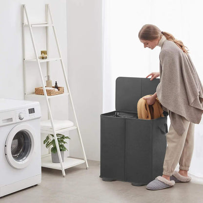 Foldable Laundry Hamper with Lid & 2 Bags