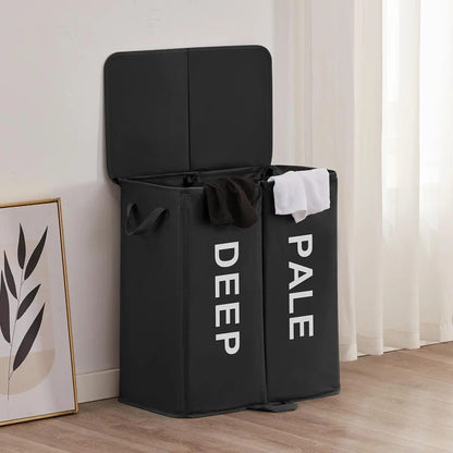 Foldable Laundry Hamper with Lid & 2 Bags