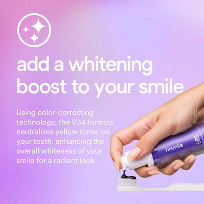 [BUY 1 GET 1 FREE] Purple Color-Correcting Whitening Toothpaste