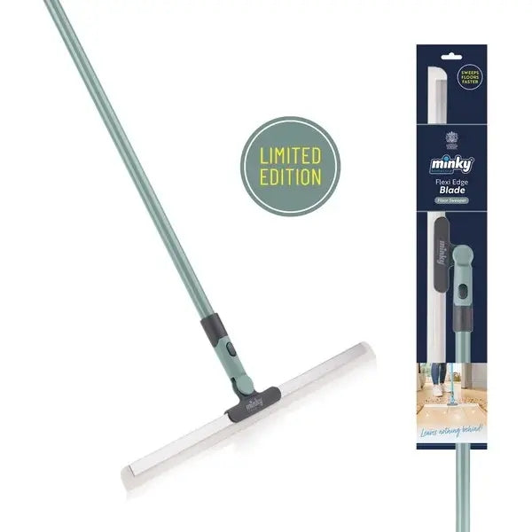 The Ultimate Rubber Squeegee & Extendable Floor Scrub Brush