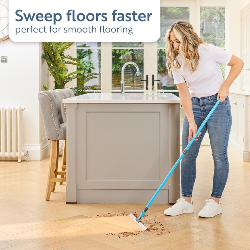 180° Magic Squeegee Broom: Clean Stains & Hair in One Swipe!