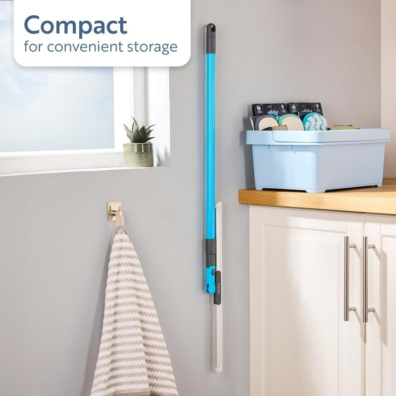 The Ultimate Rubber Squeegee & Extendable Floor Scrub Brush