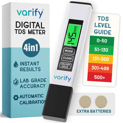 Ensure Pure & Safe Water with the Professional 4-in-1 TDS Meter