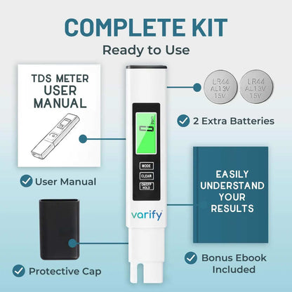 Ensure Pure & Safe Water with the Professional 4-in-1 TDS Meter