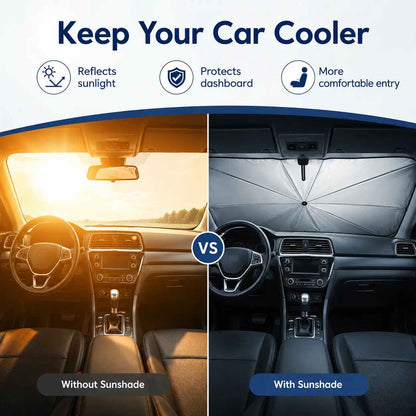 FlexShield Portable Car Windshield Sun Umbrella