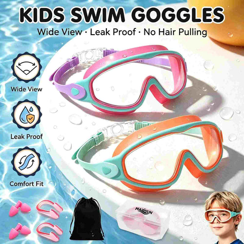 Crystal-Clear Anti-Fog Swimming Goggles with UV Protection