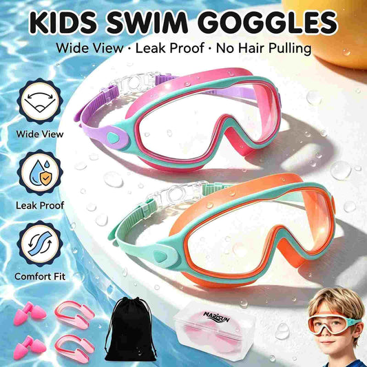 Crystal-Clear Anti-Fog Swimming Goggles with UV Protection