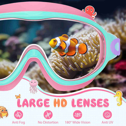 Crystal-Clear Anti-Fog Swimming Goggles with UV Protection