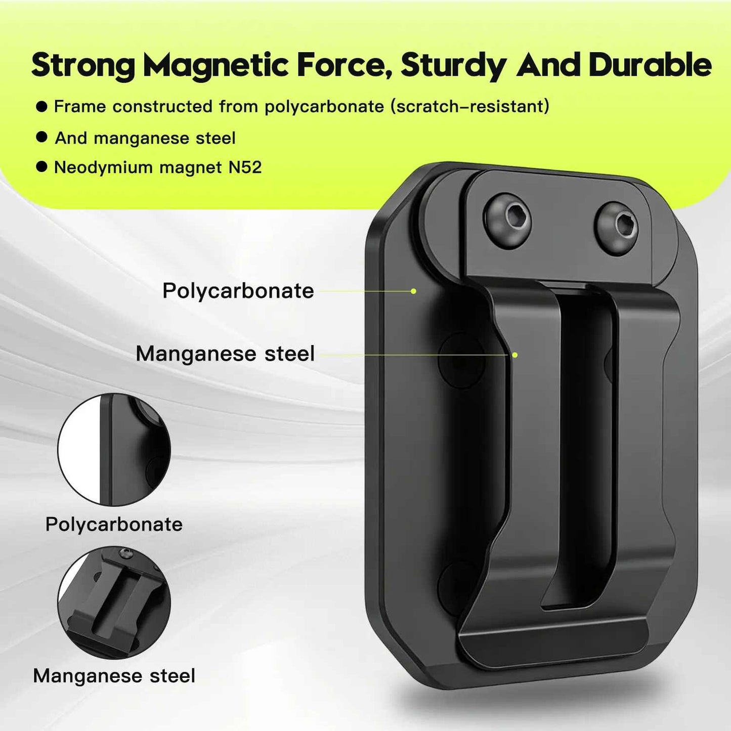 Hands-Free Efficiency: Ultra-Strong Magnetic Tool Belt Clip