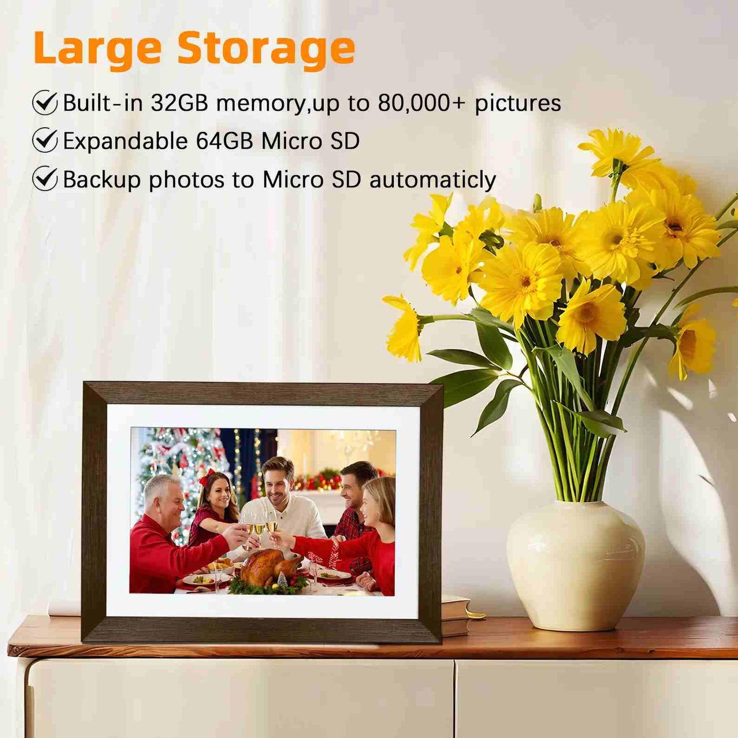 Instant Share 10.1" WiFi Digital Photo Frame