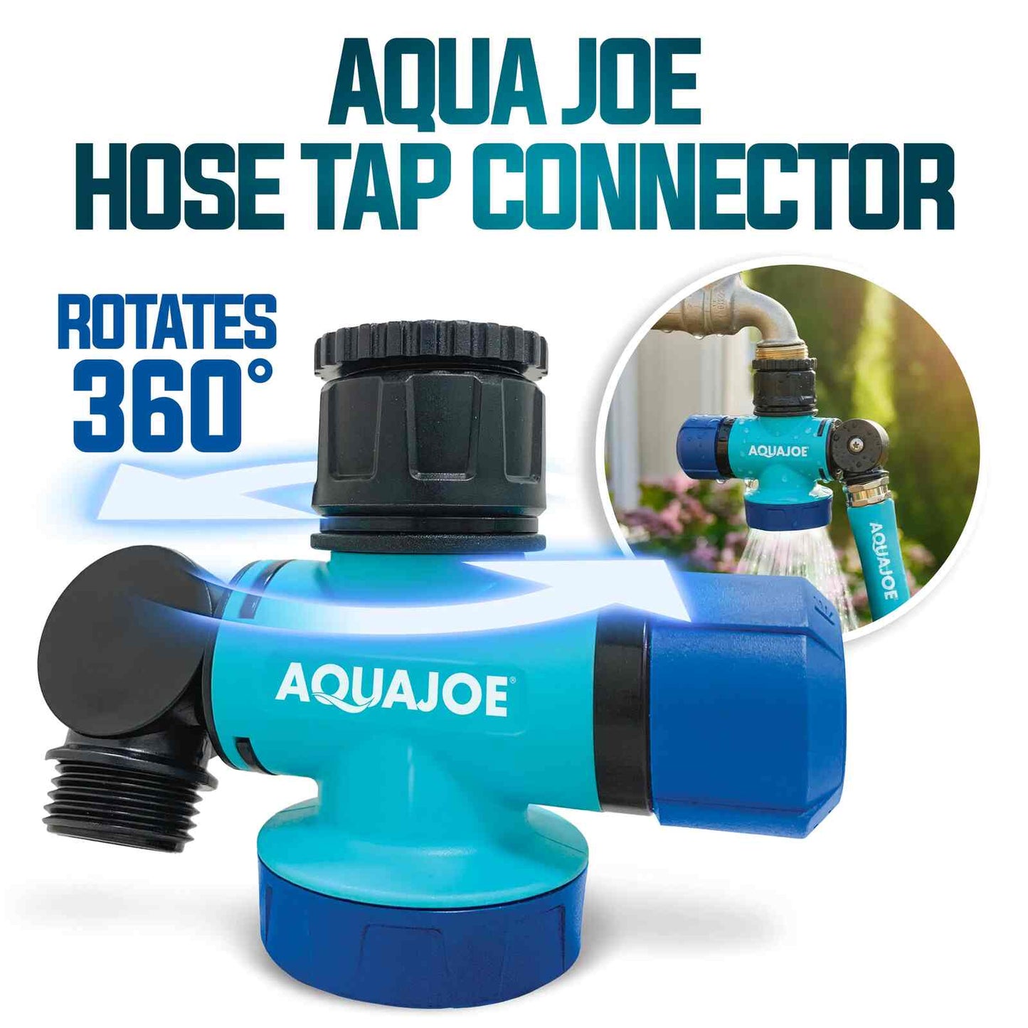 Rotating Multi-Function Garden Hose Nozzle & Sprinkler