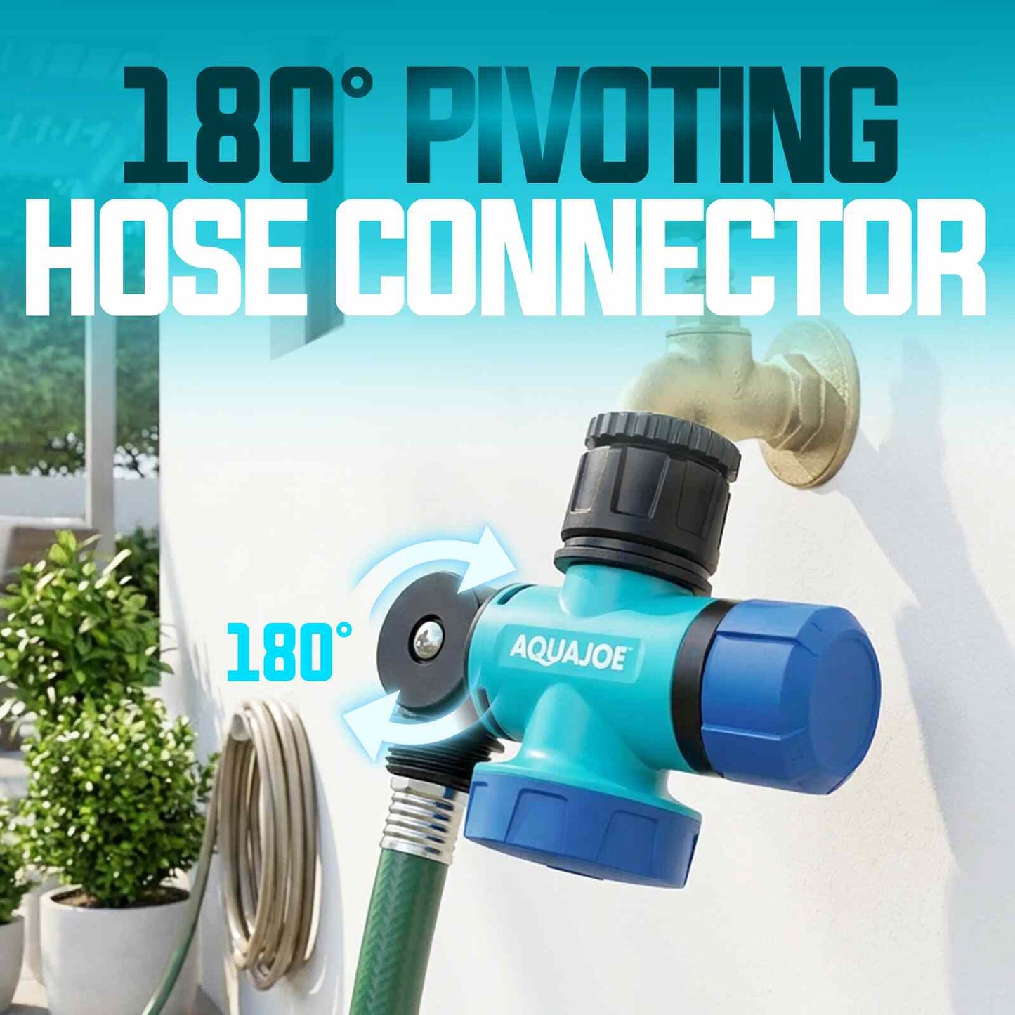Rotating Multi-Function Garden Hose Nozzle & Sprinkler