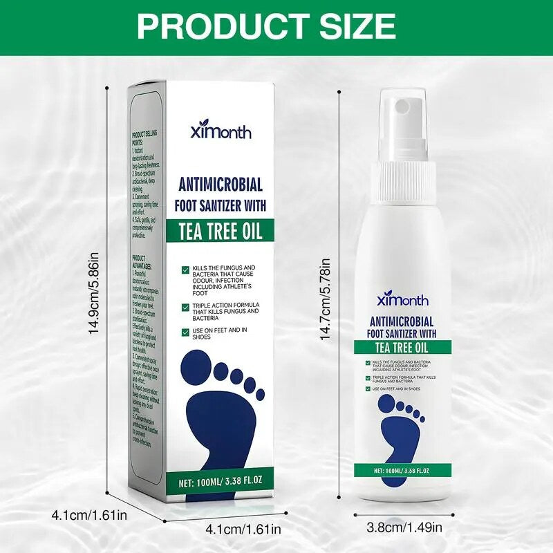 Natural Tea Tree Oil Nail & Foot Fungus Treatment Spray