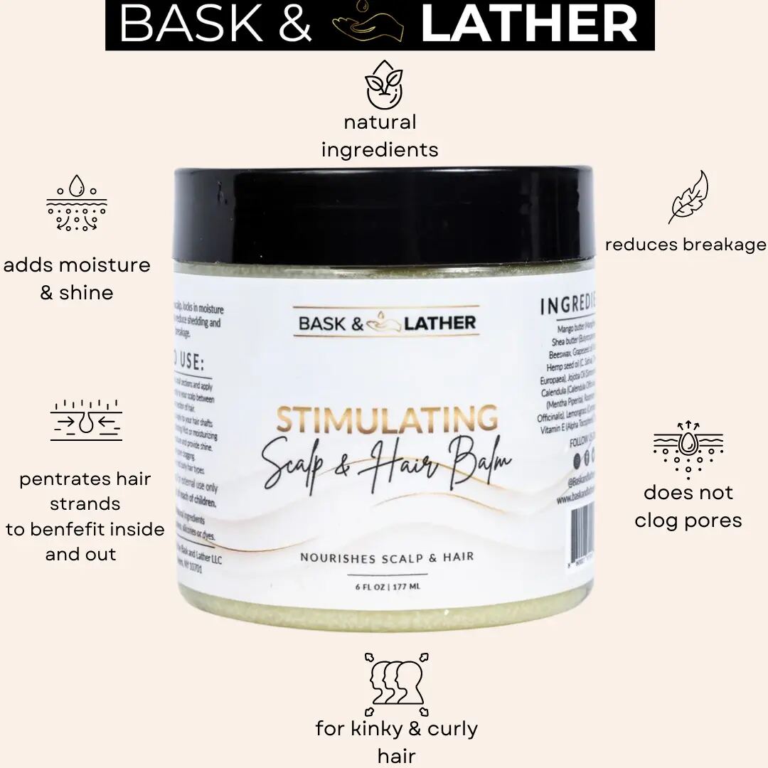 Stimulating Shea & Mango Butter Scalp and Hair Balm