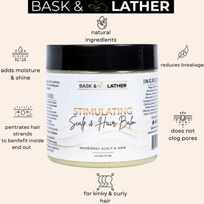 Stimulating Shea & Mango Butter Scalp and Hair Balm