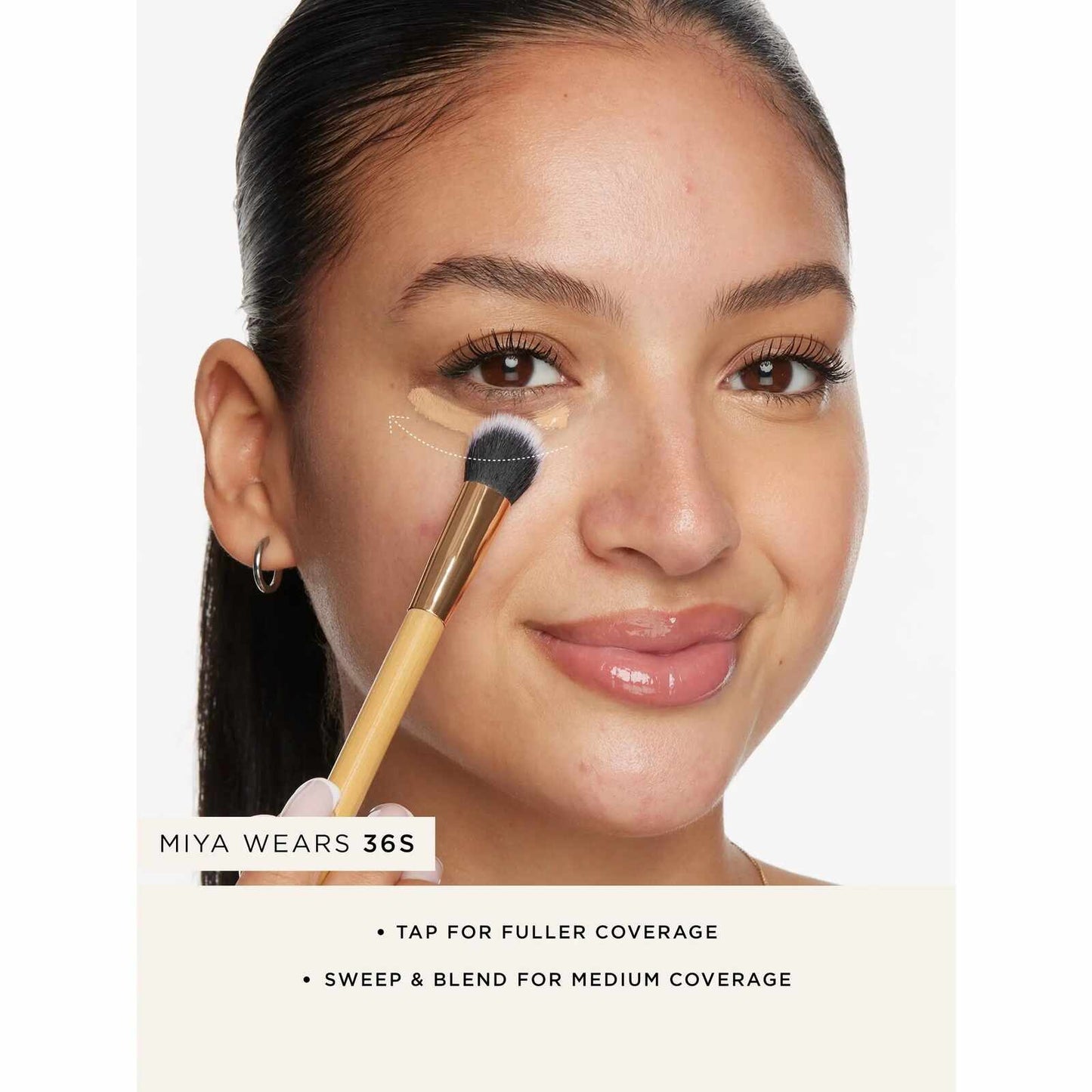 Seamless Angled Paw Concealer Brush – Flawless Precision Application