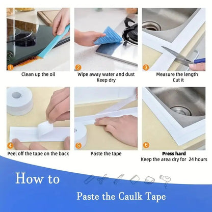 Instant Mold-Proof Seal: Heavy-Duty Waterproof Caulk Tape