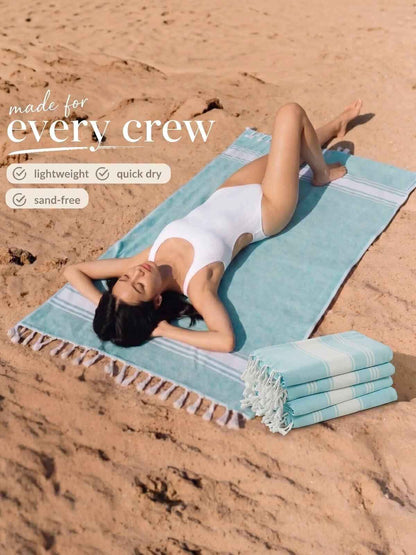 Quick-Dry Sand-Free Turkish Beach Towel