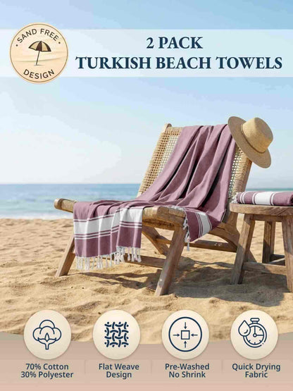Quick-Dry Sand-Free Turkish Beach Towel