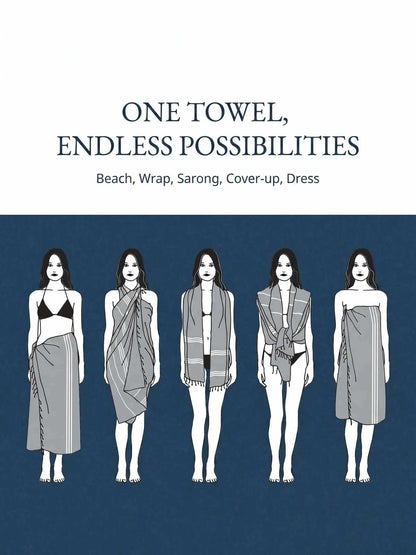 Quick-Dry Sand-Free Turkish Beach Towel