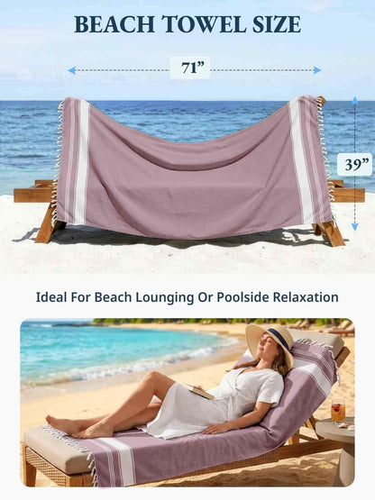 Quick-Dry Sand-Free Turkish Beach Towel
