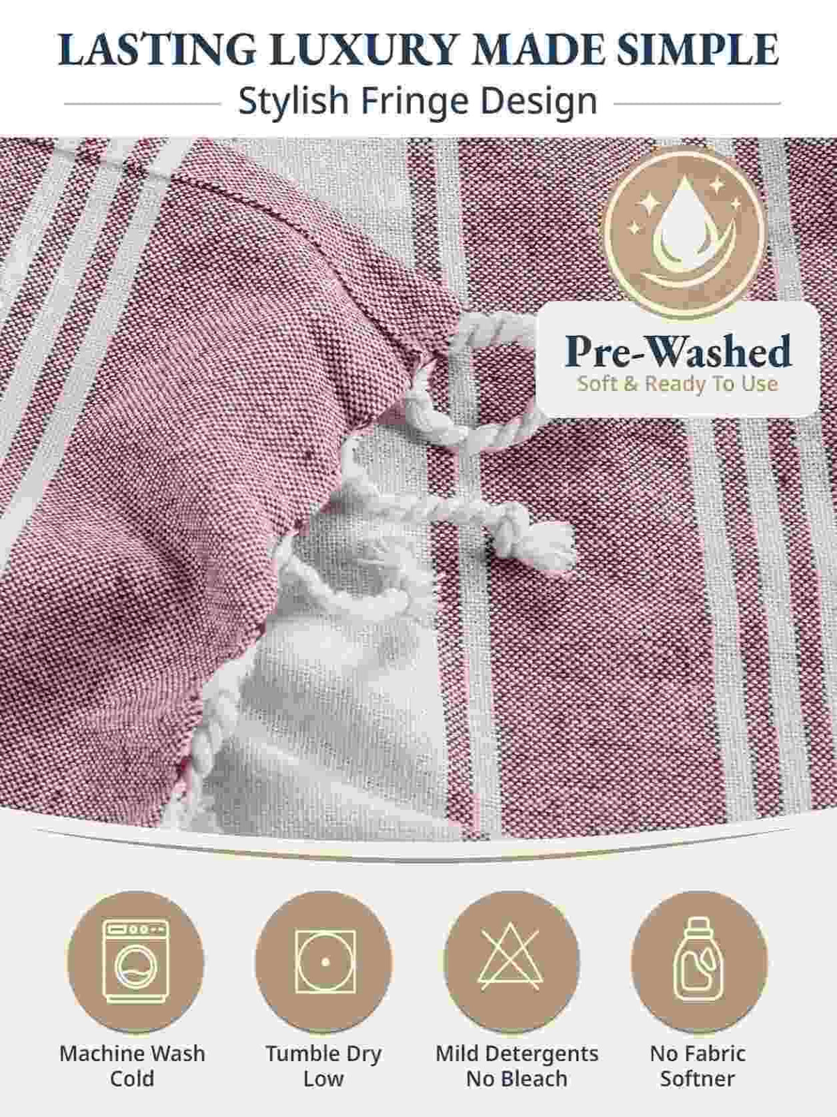 Quick-Dry Sand-Free Turkish Beach Towel