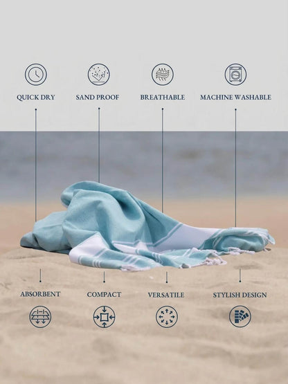 Quick-Dry Sand-Free Turkish Beach Towel