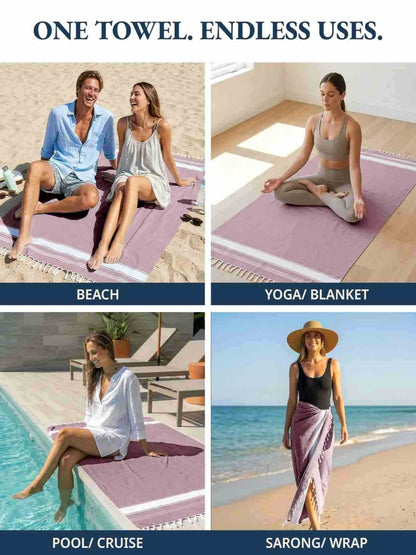 Quick-Dry Sand-Free Turkish Beach Towel