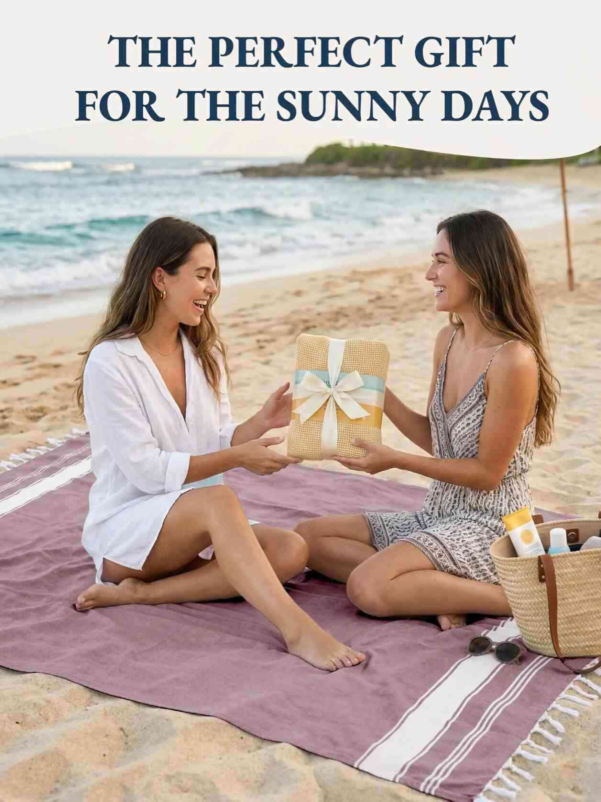Quick-Dry Sand-Free Turkish Beach Towel
