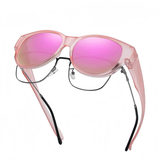 Women's Oversized Square Fit-Over Polarized Sunglasses (2-Pack)