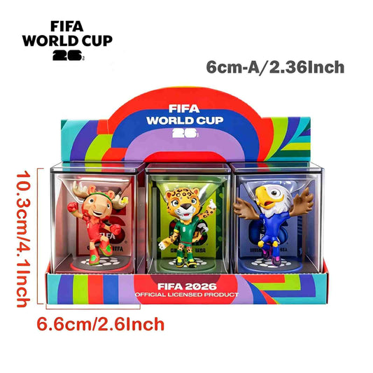 Official 2026 World Soccer Mascot Figurine Set – 3-Piece Collector Edition