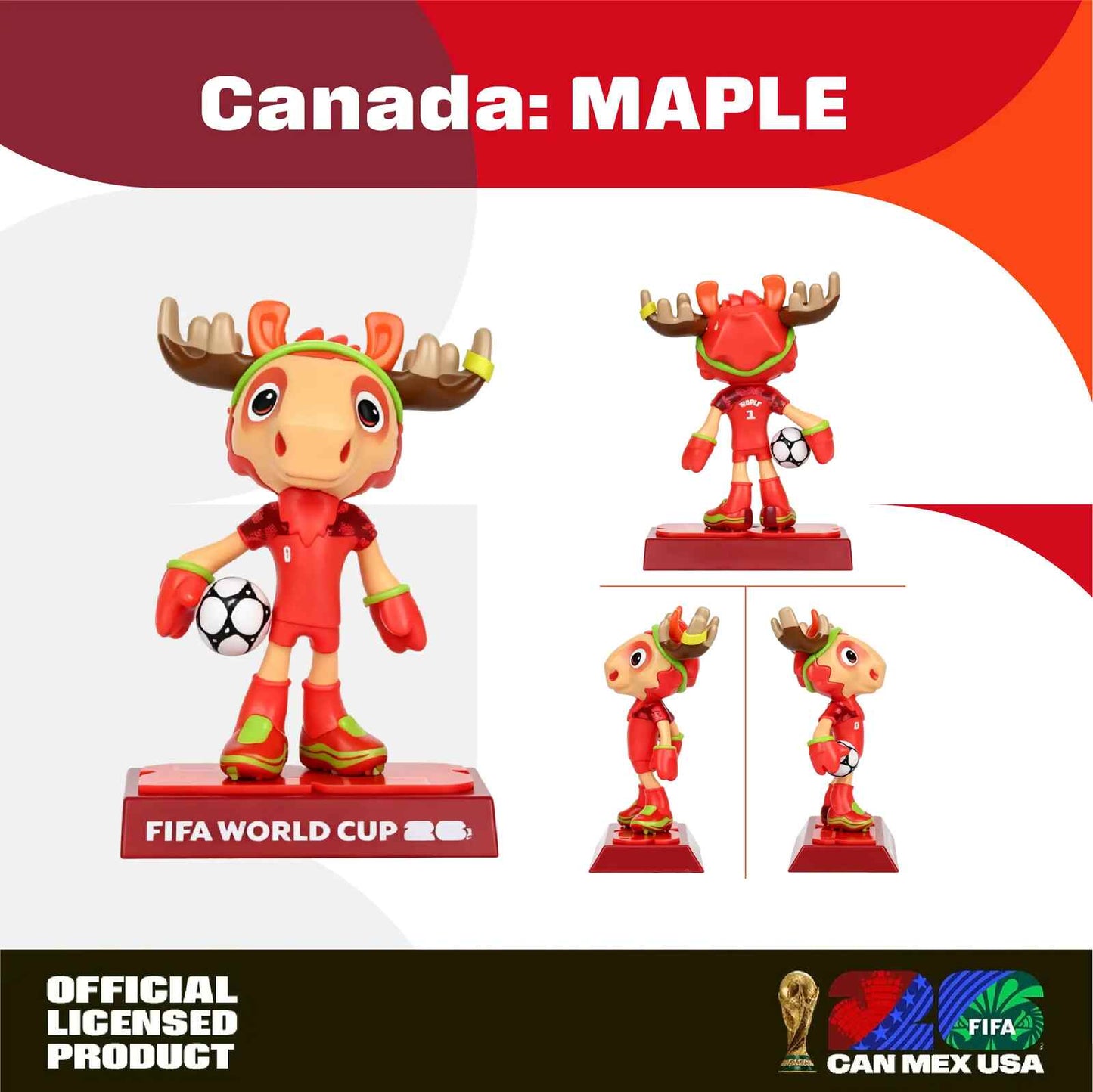 Official 2026 World Soccer Mascot Figurine Set – 3-Piece Collector Edition