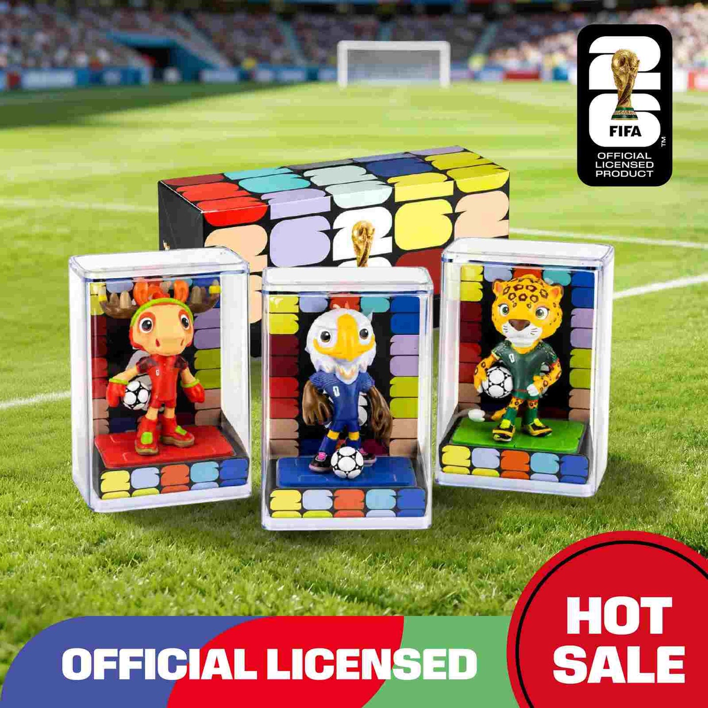 Official 2026 World Soccer Mascot Figurine Set – 3-Piece Collector Edition