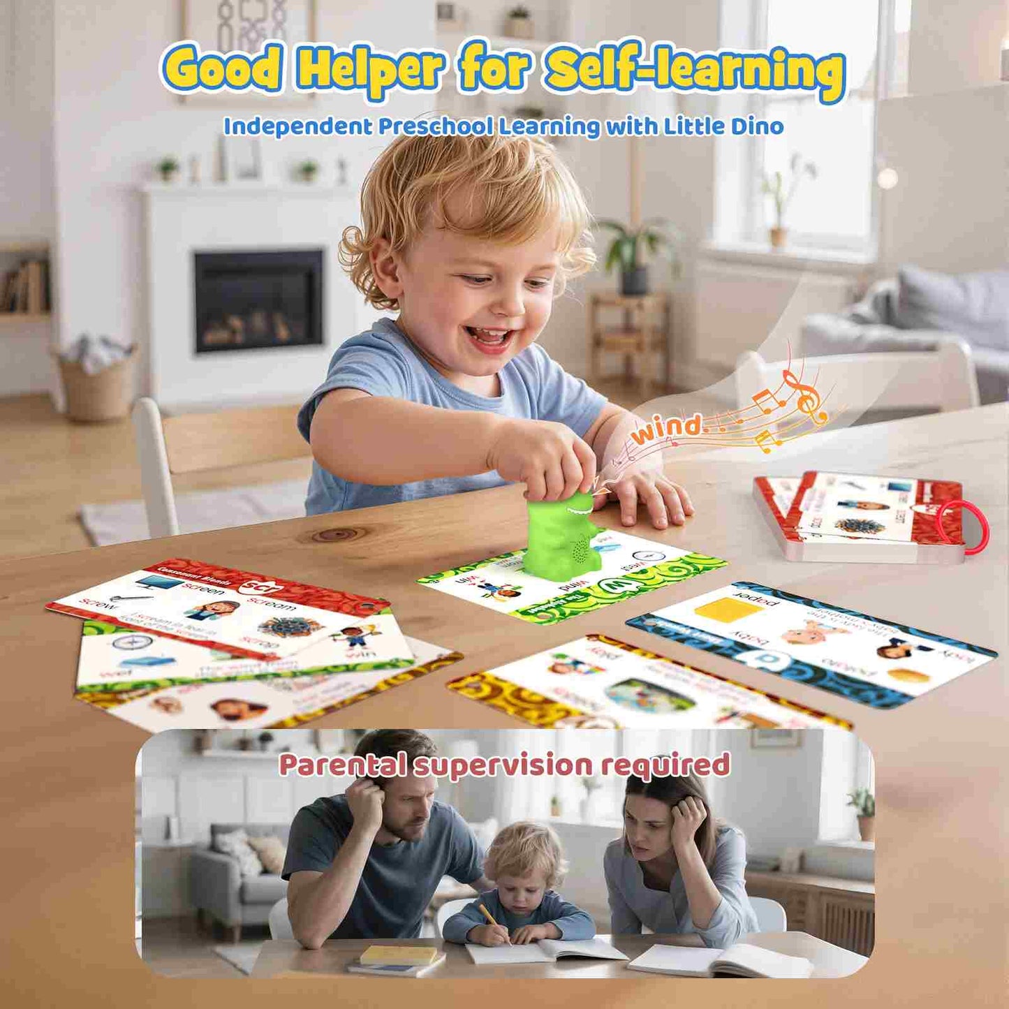 Master Reading Fast with Interactive Dinosaur Talking Flashcards