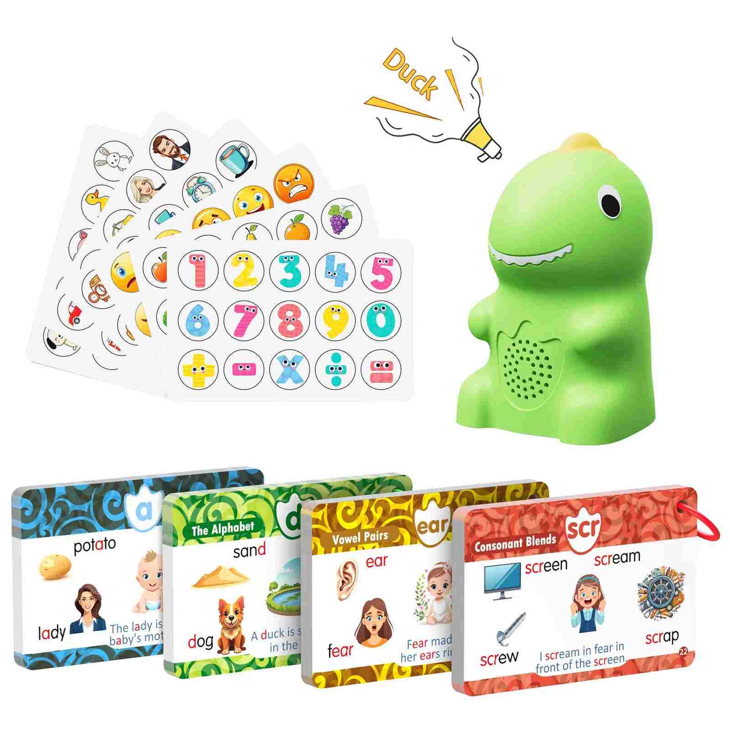 Master Reading Fast with Interactive Dinosaur Talking Flashcards