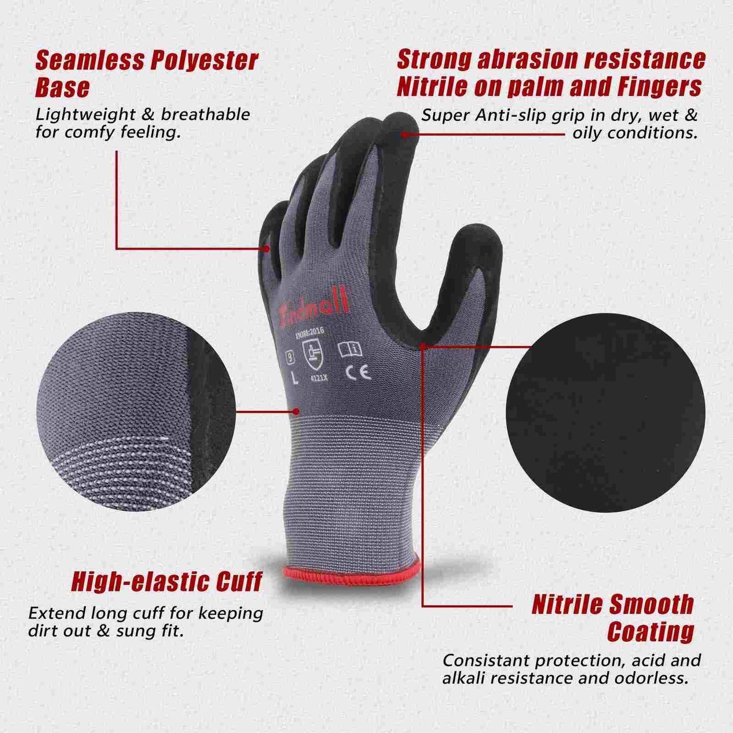 Ultra-Durable Cut & Puncture Resistant Work & Gardening Gloves