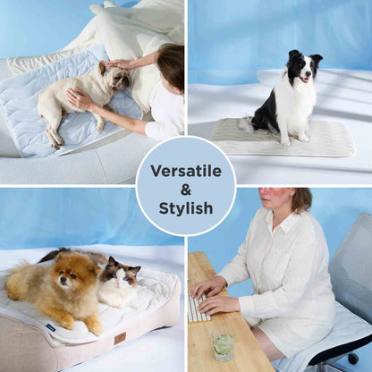 Instant Q-Max>0.4 Pet Cooling Mat – Chemical-Free Summer Crate Bed