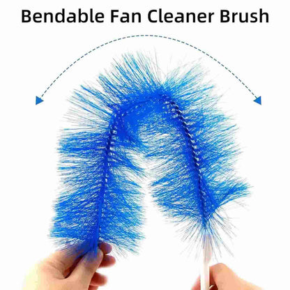 Bendable Microfiber Fan & Duster Brush – Effortless Deep Cleaning