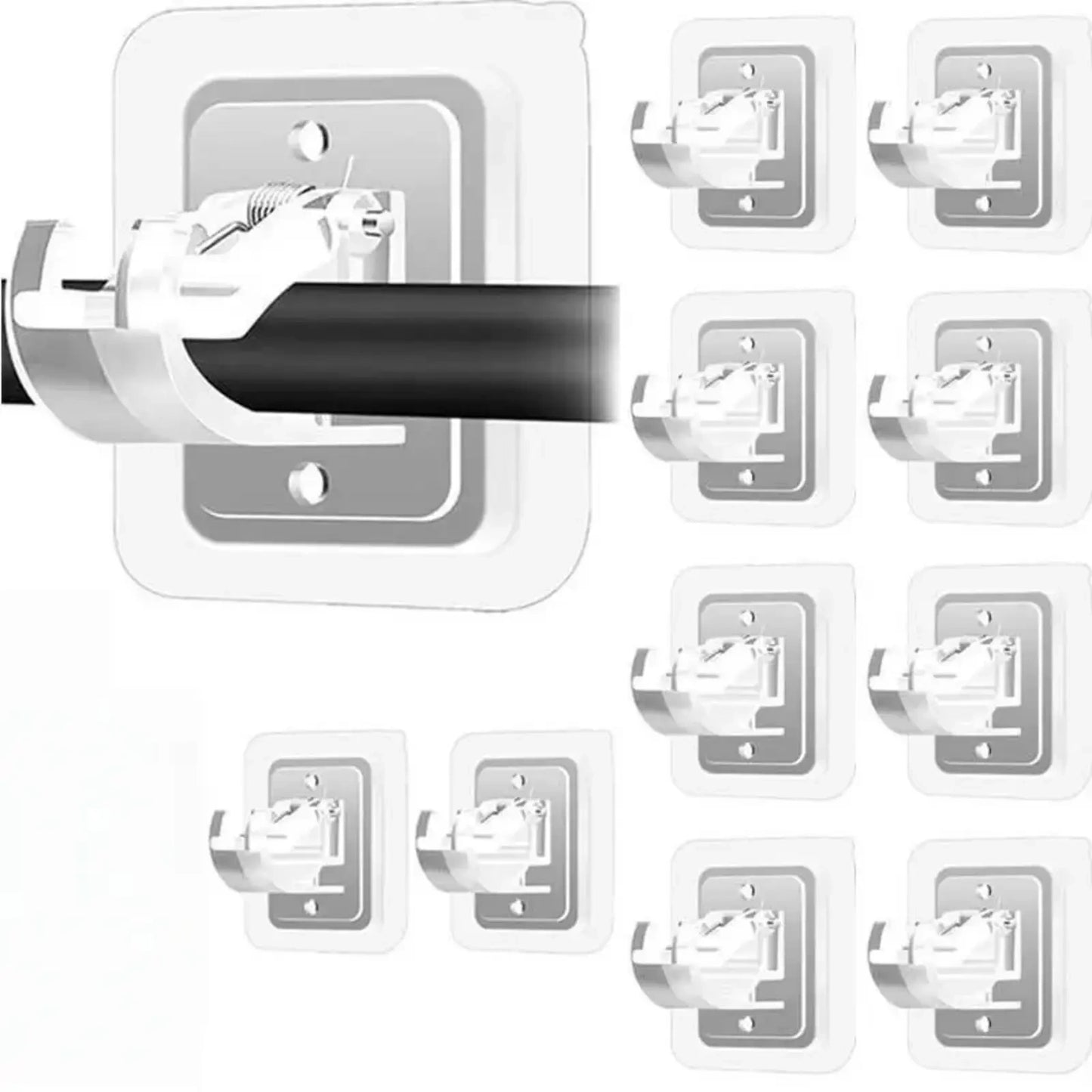 Self Adhesive No Drill Adjustable Curtain Rod Holder Hooks Brackets