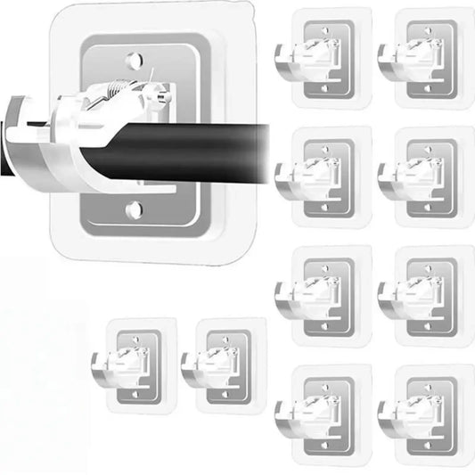Self Adhesive No Drill Adjustable Curtain Rod Holder Hooks Brackets