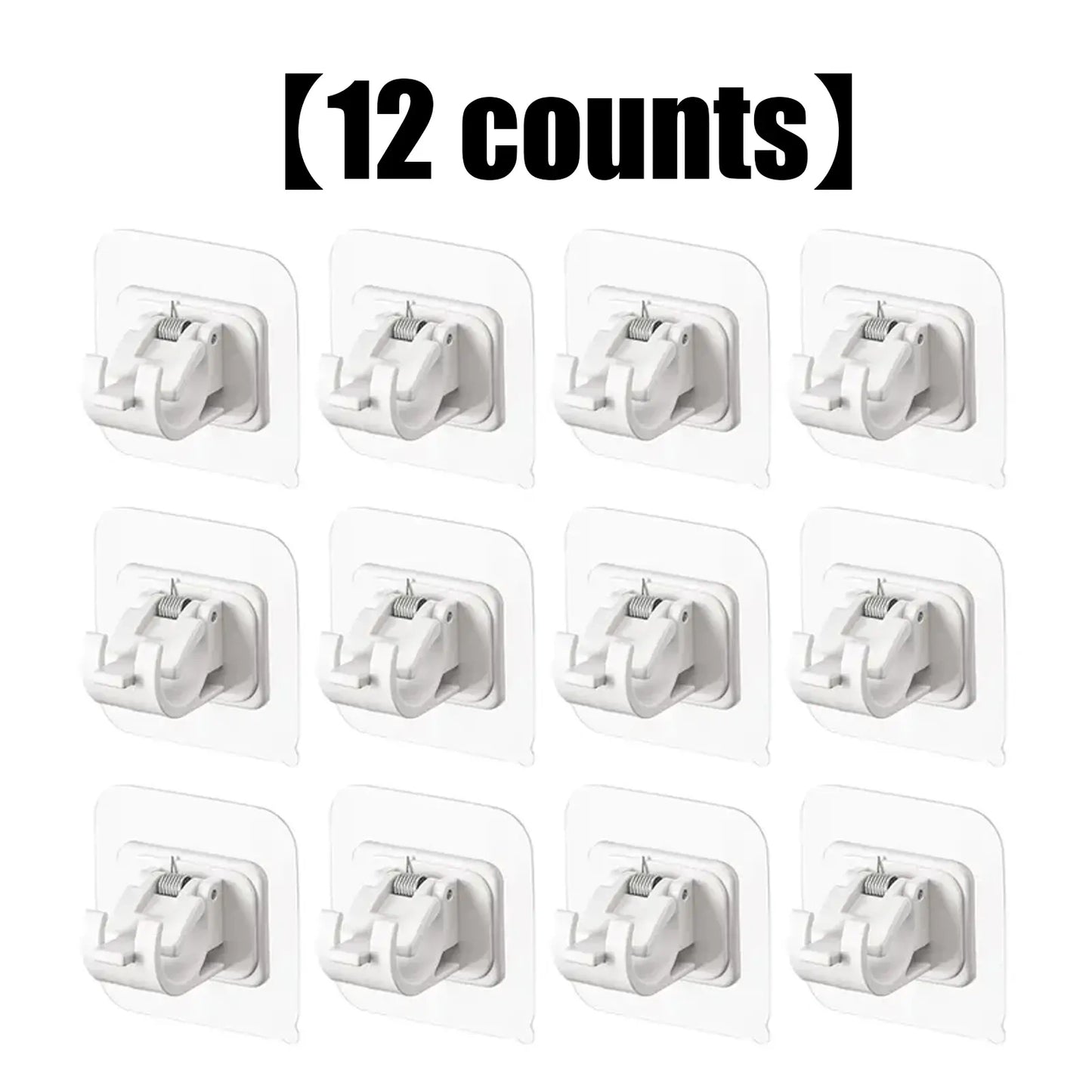 Self Adhesive No Drill Adjustable Curtain Rod Holder Hooks Brackets