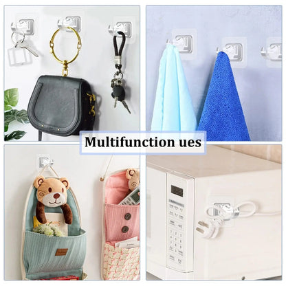 Self Adhesive No Drill Adjustable Curtain Rod Holder Hooks Brackets