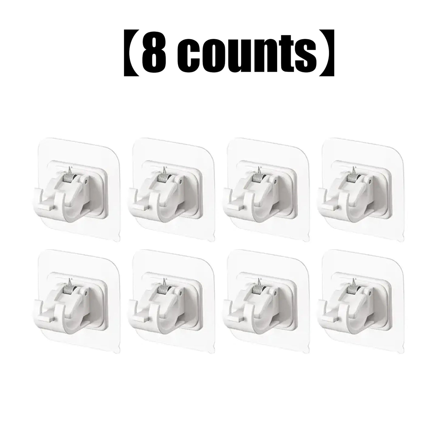 Self Adhesive No Drill Adjustable Curtain Rod Holder Hooks Brackets