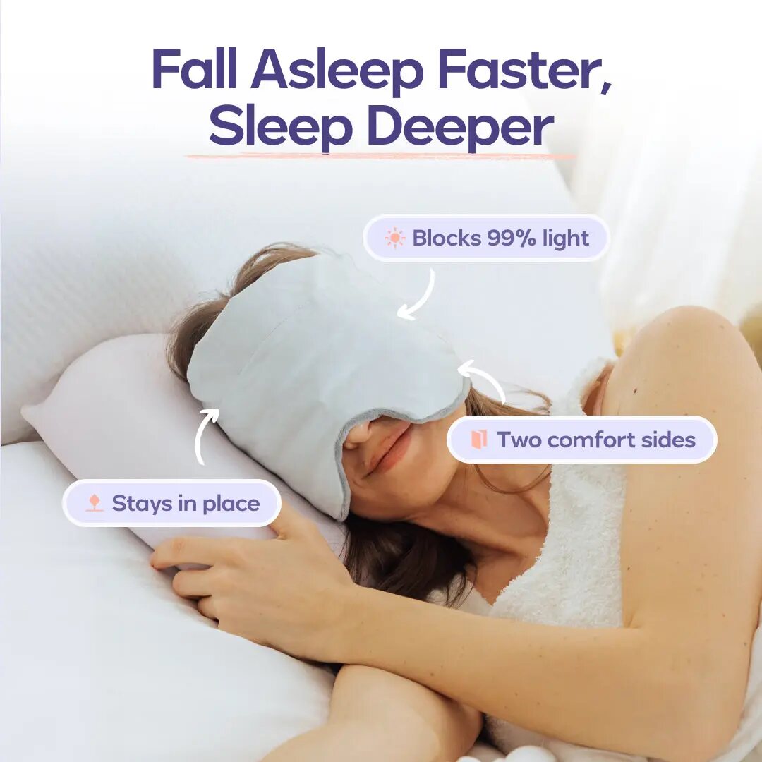 [BUY 1 GET 1 FREE] 360° Weighted Blackout Sleep Mask
